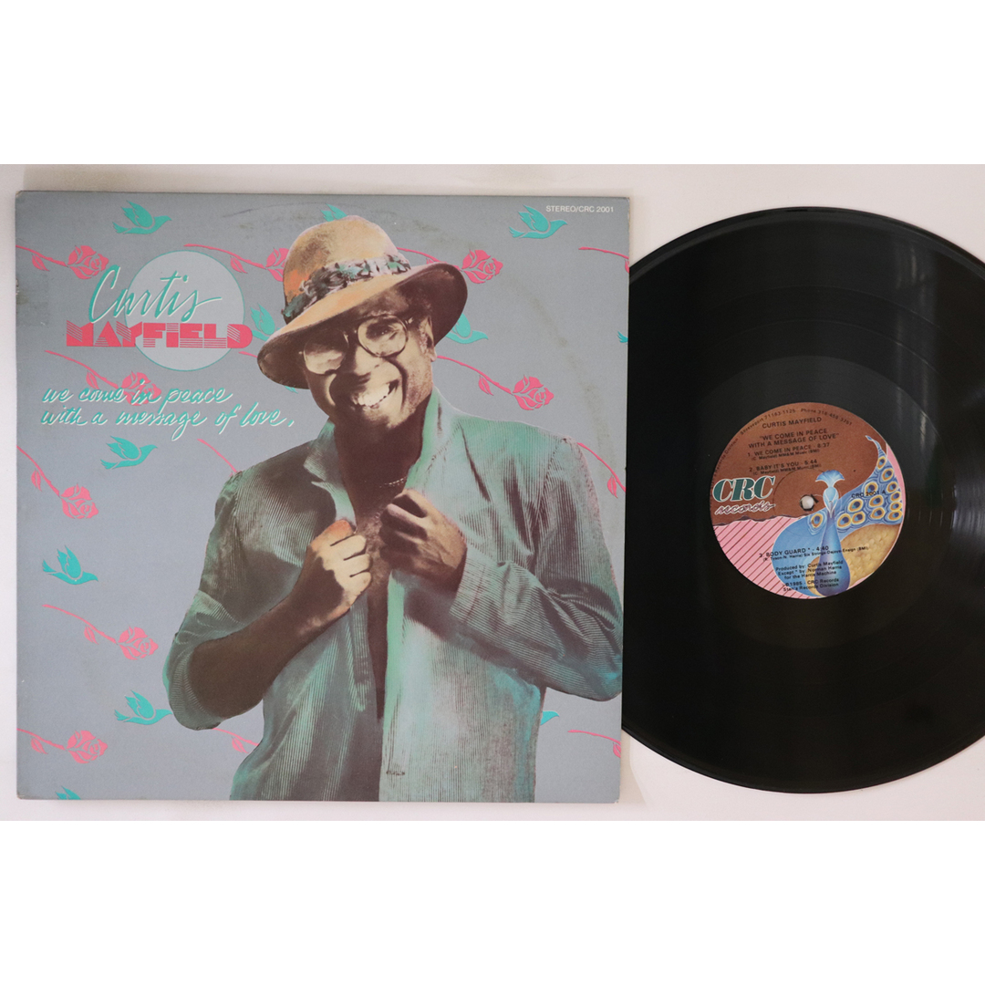 米LP Curtis Mayfield We Come In Peace With A Message Of Love CRC2001 CRC /00260 エンタメ/ホビーのエンタメ その他(その他)の商品写真