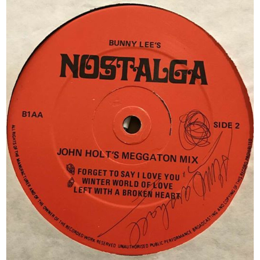 英12” John Holt Meggaton MIX B1 Nostalga /00250 エンタメ/ホビーのエンタメ その他(その他)の商品写真
