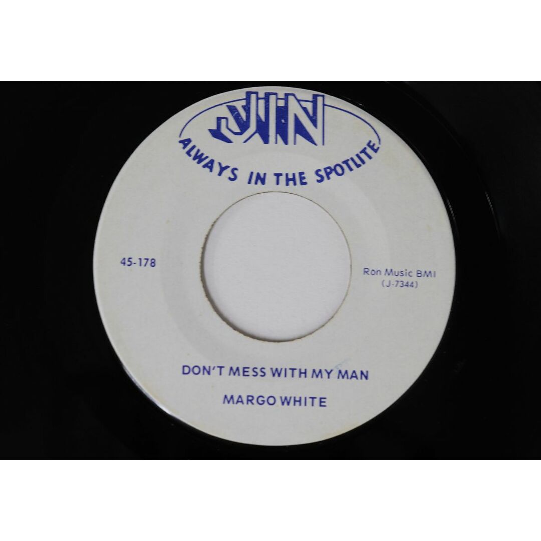 米7” Margo White Dont Mess With My Man / You Had Your Chance 45178 Jin Records /00080 エンタメ/ホビーのエンタメ その他(その他)の商品写真