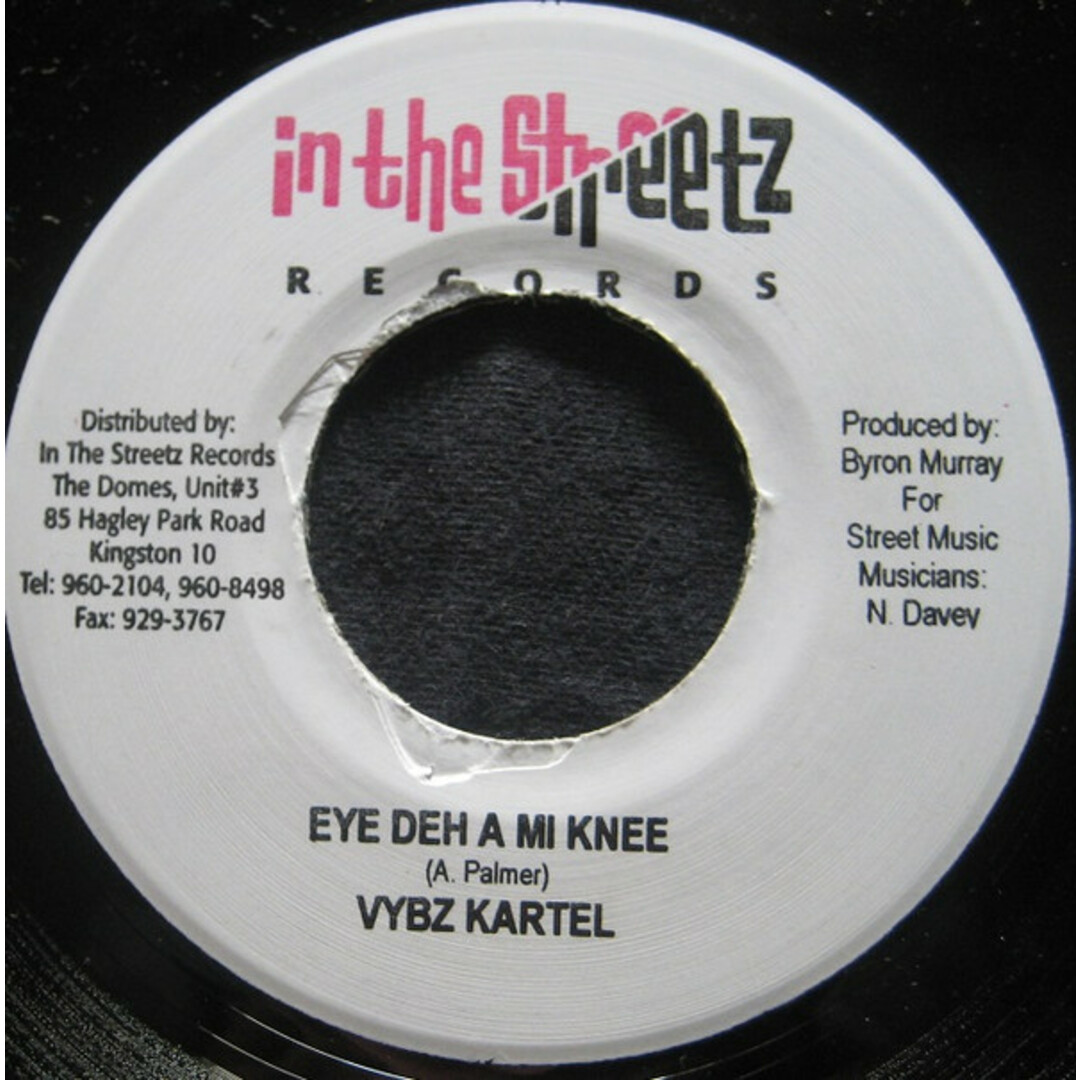 ジャマイカ7” Vybz Kartel Eye Deh A Mi Knee NONE In The Streetz Records /00080 エンタメ/ホビーのエンタメ その他(その他)の商品写真