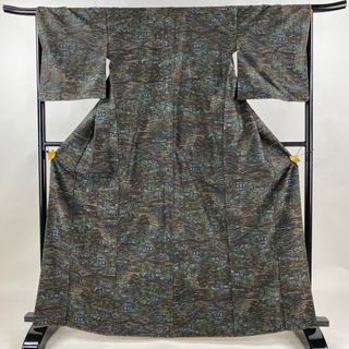 紬 身丈165cm 裄丈66cm 正絹 美品 秀品 【中古】