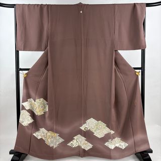 色留袖 身丈161.5cm 裄丈67.5cm 正絹 秀品 【中古】