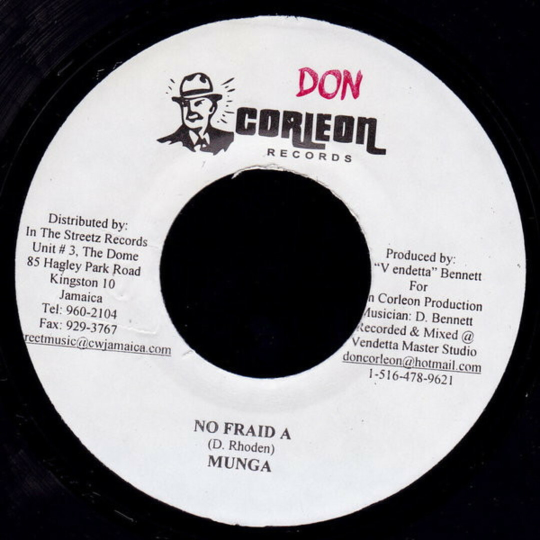ジャマイカ7” Munga No Fraid A NONE Don Corleon Records /00080 エンタメ/ホビーのエンタメ その他(その他)の商品写真