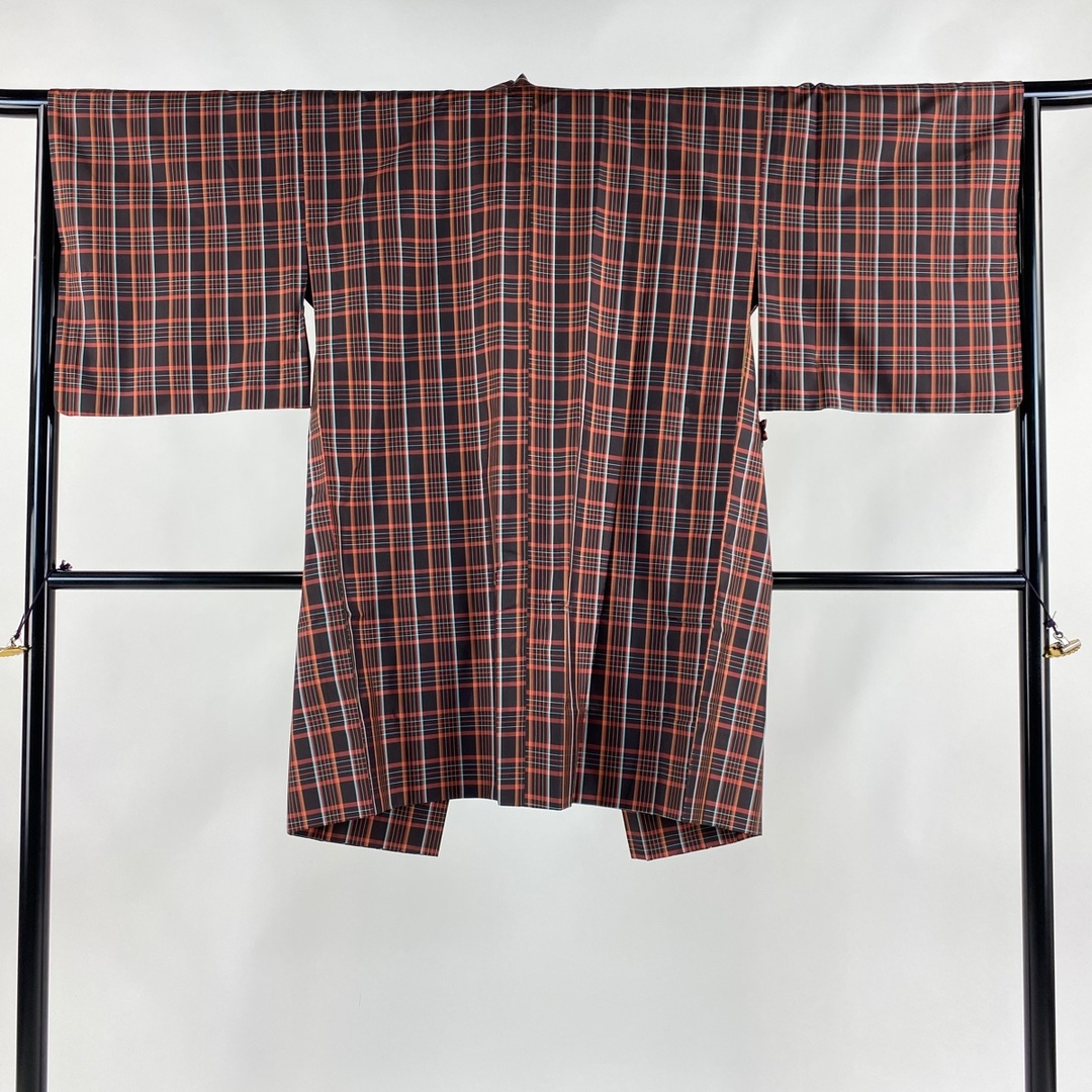 道中着 身丈98cm 裄丈64.5cm 正絹 美品 逸品 【中古】