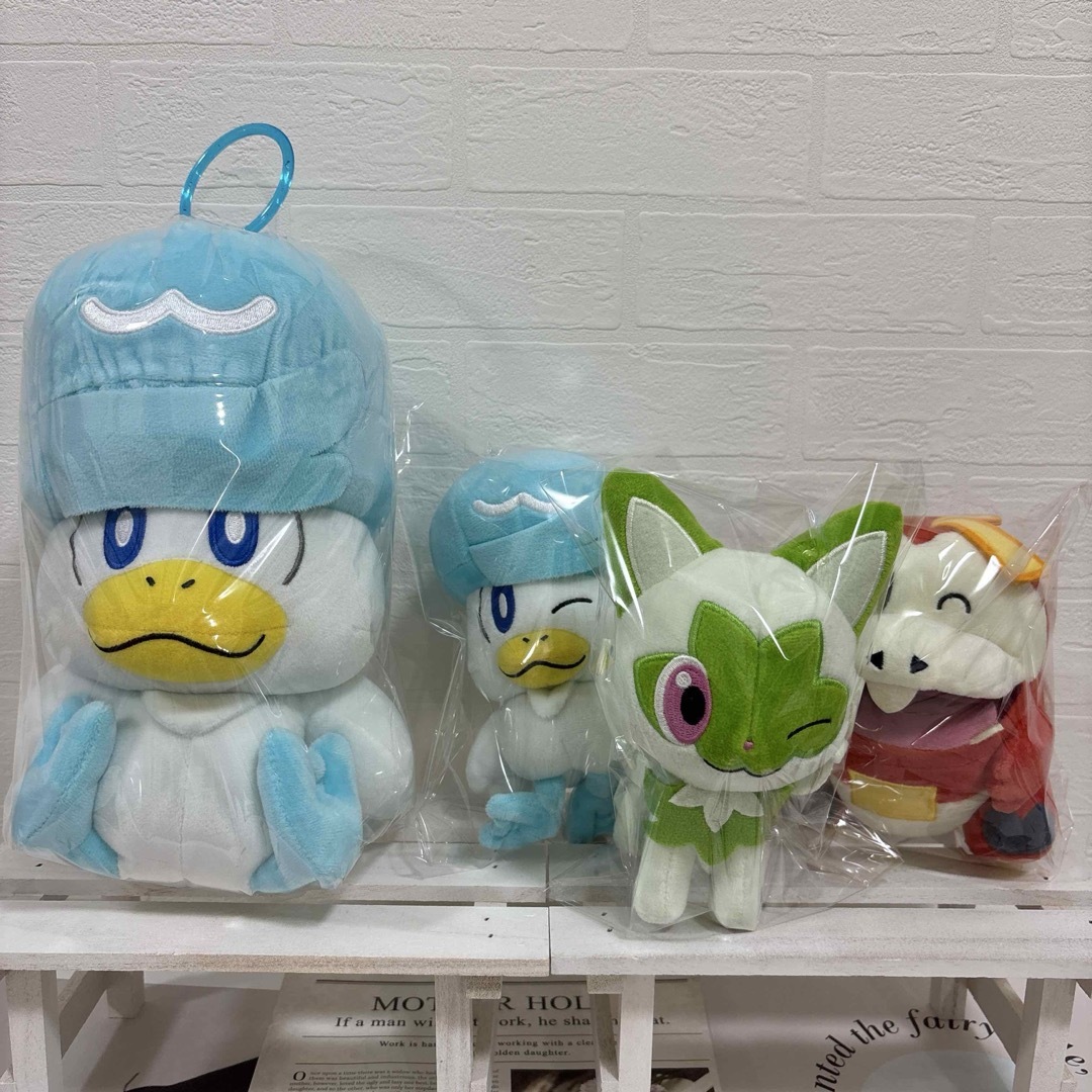 ポケットモンスター ポケモン もふぐっとぬいぐるみ クワッス ニャオハ ホゲータ エンタメ/ホビーのおもちゃ/ぬいぐるみ(ぬいぐるみ)の商品写真