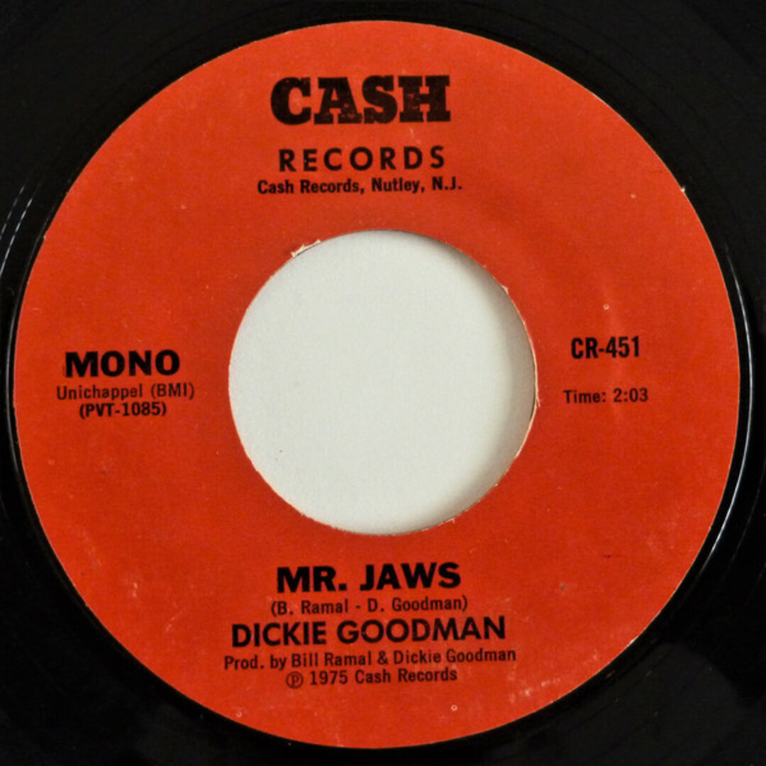 米7" Dickie Goodman Mr. Jaws CR451 Cash Records /00080 エンタメ/ホビーのエンタメ その他(その他)の商品写真