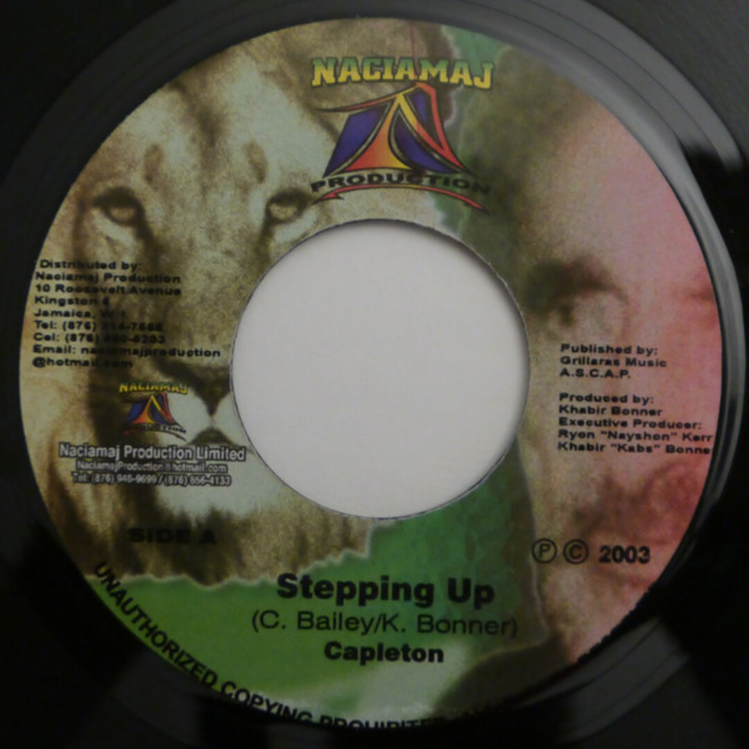 ジャマイカ7” Capleton / U.T. Ras Stepping Up / Jam Down Rock NONE Naciamaj Production /00080 エンタメ/ホビーのエンタメ その他(その他)の商品写真
