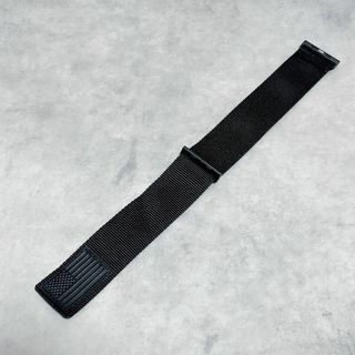Apple Watch バンド ベルト ブラック 黒 マジックテープ 素早く装着(その他)