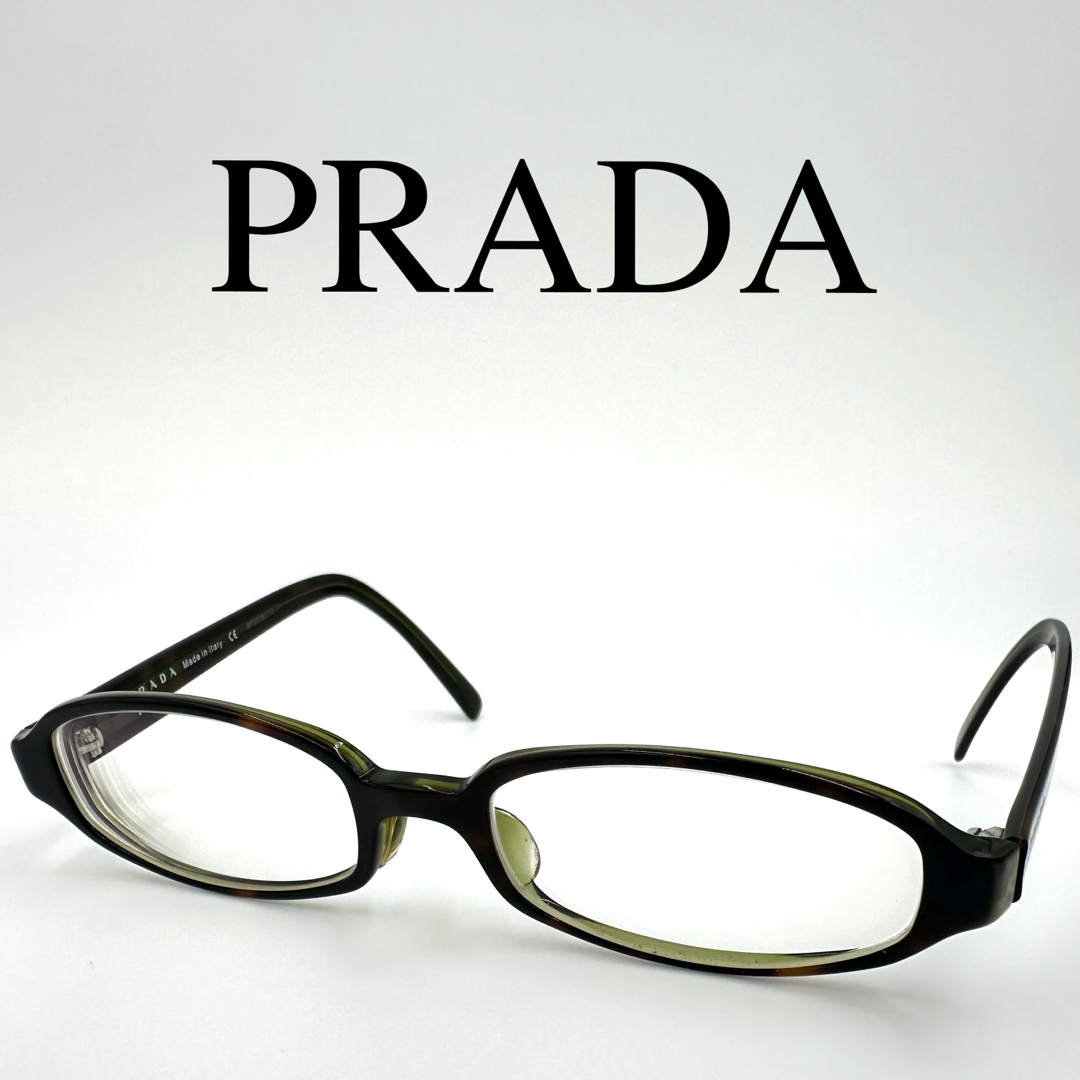 PRADA(プラダ)のPRADA プラダ メガネ 度入り VPR06E サイドロゴ フルリム メンズのファッション小物(サングラス/メガネ)の商品写真