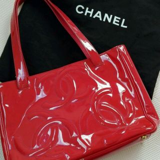 シャネル(CHANEL)のシャネル トリプルココ ハンドバッグ レッド(ハンドバッグ)