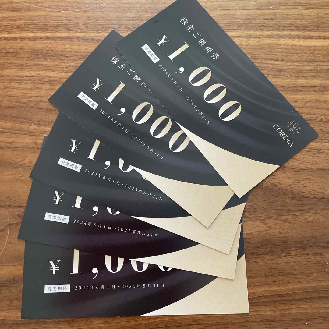 ワキタ株主優待5000円分 チケットの優待券/割引券(宿泊券)の商品写真