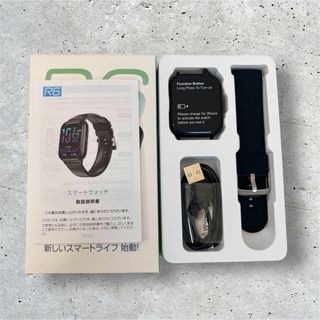 大画面 スマートウォッチ 腕時計 iPhone Andoroid 対応(スマートフォン本体)