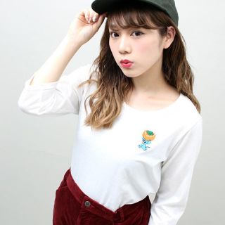 プニュズ(PUNYUS)のPUNYUS 七分袖ワンポイントTシャツ(Tシャツ(長袖/七分))