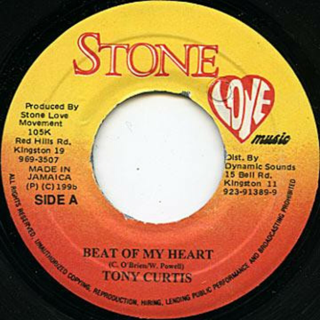 ジャマイカ7" Tony Curtis Beat Of My Heart NONE Stone Love Music /00080 エンタメ/ホビーのエンタメ その他(その他)の商品写真