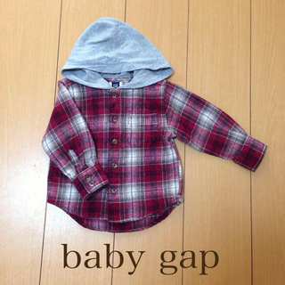 ギャップキッズ(GAP Kids)のbaby gap♡フード付チェックシャツ(その他)