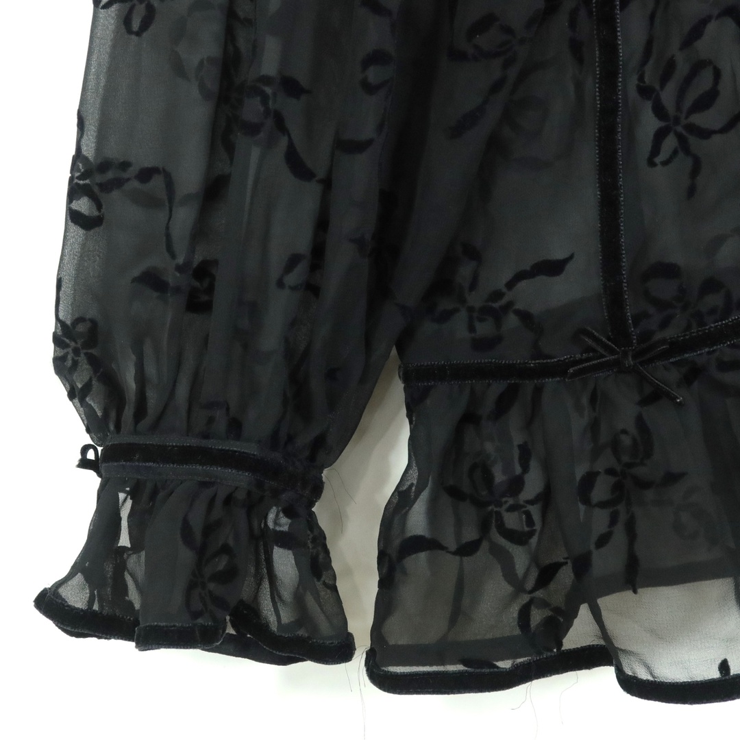 INGEBORG - 【美品】インゲボルグ☆シアーなブラウス 黒系