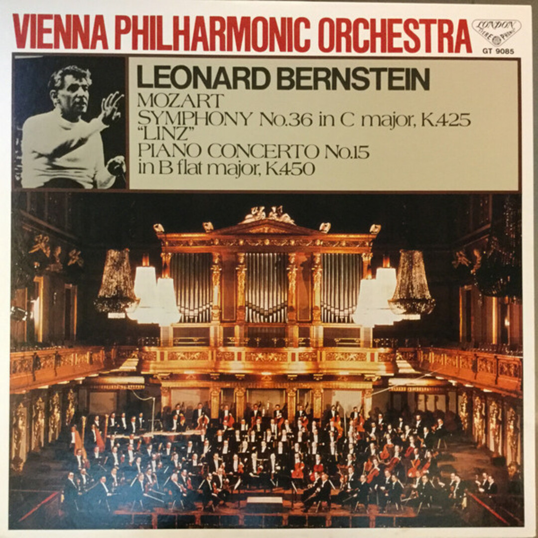 LP レナード・バーンスタイン, ウィーン・フィルハーモニー管弦楽団 モーツァルト: 交響曲第36番 ハ長調k. 425, ピアノ協奏曲第15番 変ロ長調 K. 450 GT9085 LONDON /00260 エンタメ/ホビーのエンタメ その他(その他)の商品写真