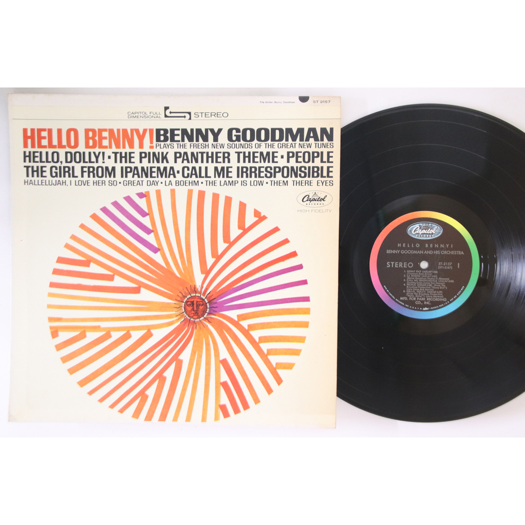 米LP Benny Goodman Hello Benny! ST2157 CAPITOL /00260 エンタメ/ホビーのエンタメ その他(その他)の商品写真