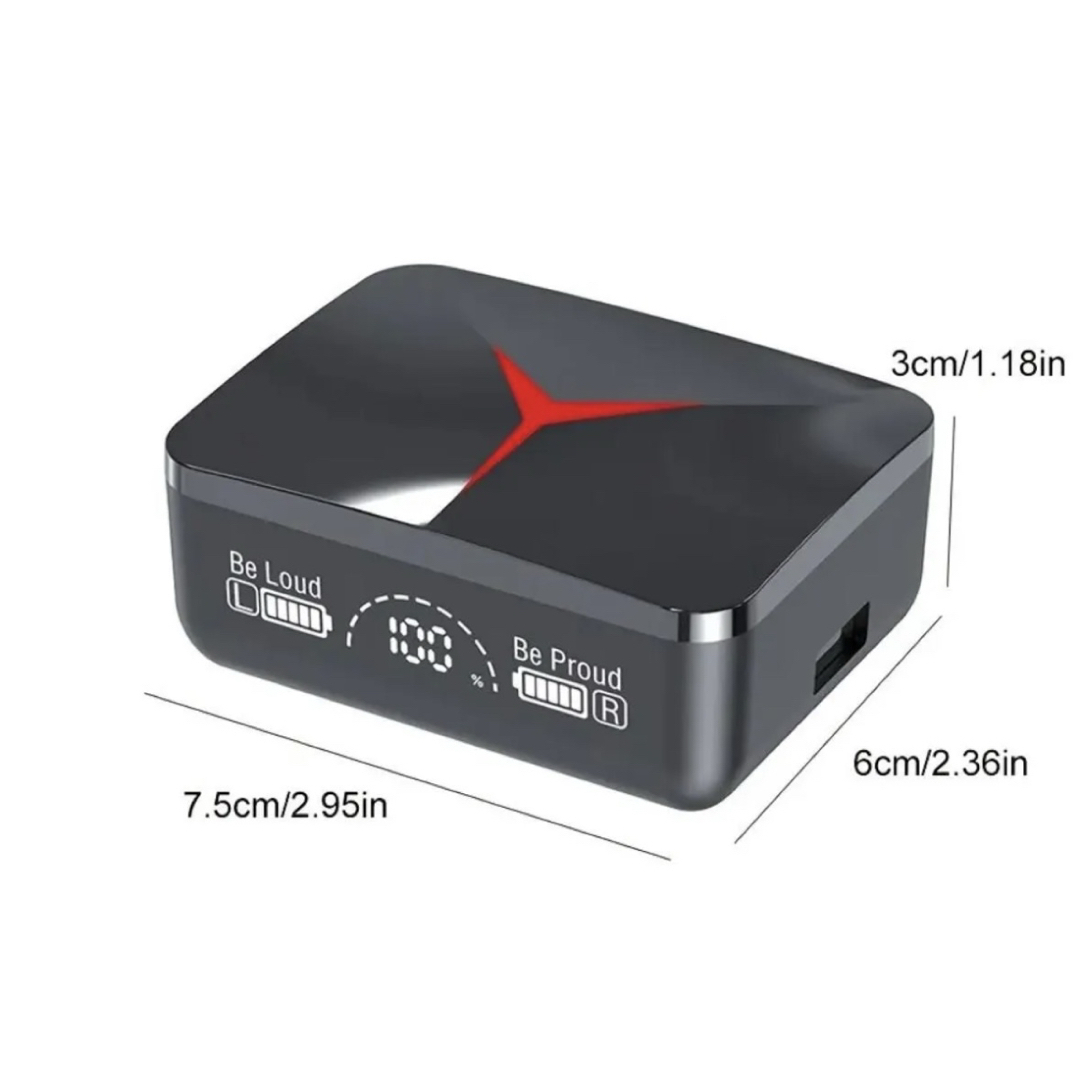 【新品未使用】M90 トゥルー ワイヤレス ヘッドフォン BT 5.3 スマホ/家電/カメラのオーディオ機器(ヘッドフォン/イヤフォン)の商品写真