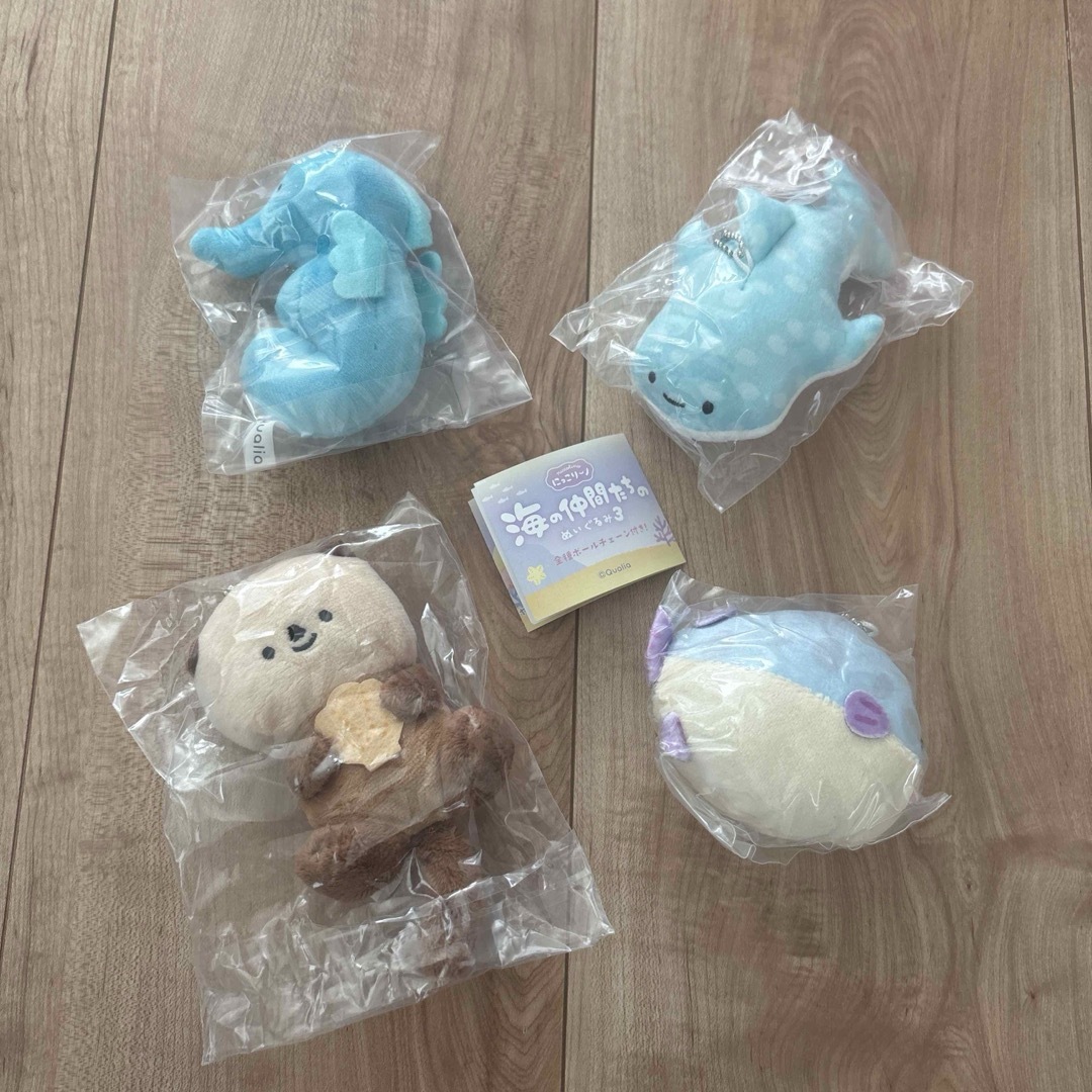 海の仲間たちのぬいぐるみ3 タツノオトシゴ ジンベエザメ フグ ラッコ エンタメ/ホビーのおもちゃ/ぬいぐるみ(ぬいぐるみ)の商品写真