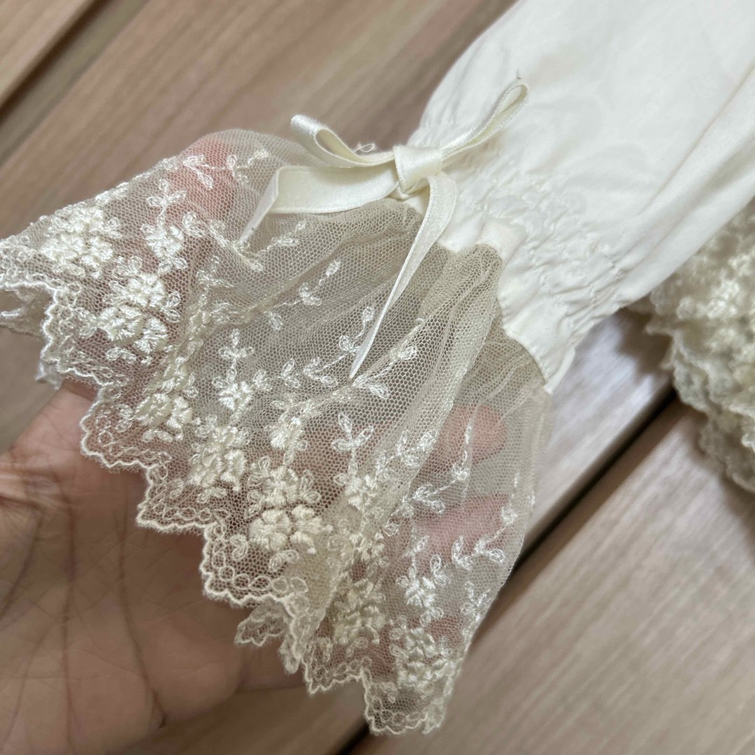 メアリーマグダレンMary Magdaleneフリルレースブラウスシャツ レディースのトップス(シャツ/ブラウス(長袖/七分))の商品写真