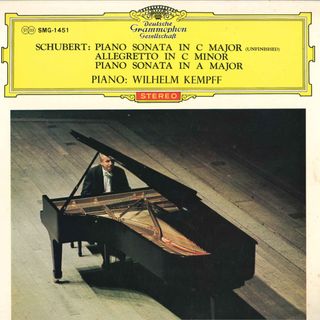LP Wilhelm Kempff (Piano) Schubert : Piano Sonatas, C Major And A Major, Allegretto In C MINOR SMG1451 DEUTSCHE GRAMMOPHON GESELLS(その他)