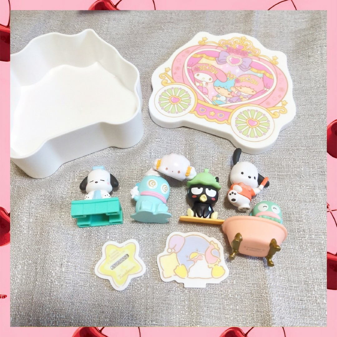 サンリオ(サンリオ)の【サンリオ】【フィギュア】【シール】【ミニ収納ケース】【まとめ買い】 エンタメ/ホビーのおもちゃ/ぬいぐるみ(キャラクターグッズ)の商品写真