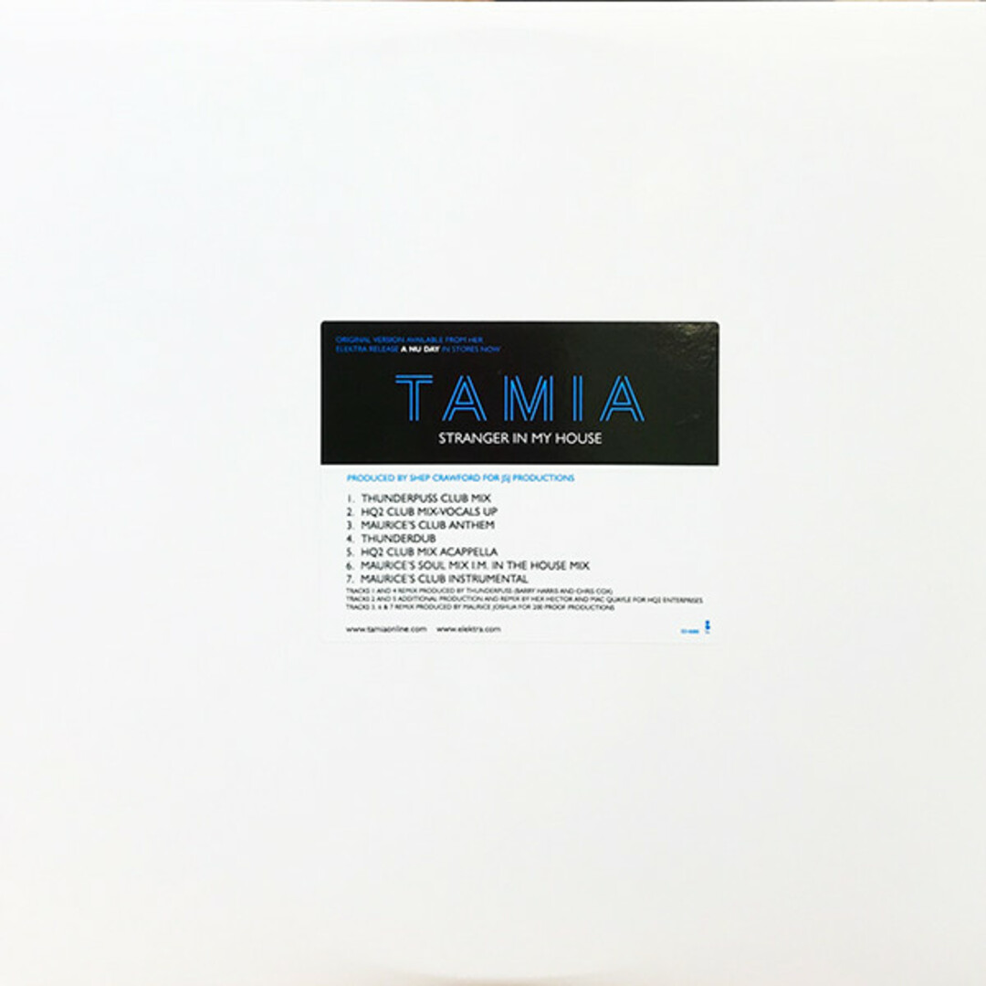 米2discs 12" Tamia Stranger In My House ED6265 Elektra /00500 エンタメ/ホビーのエンタメ その他(その他)の商品写真