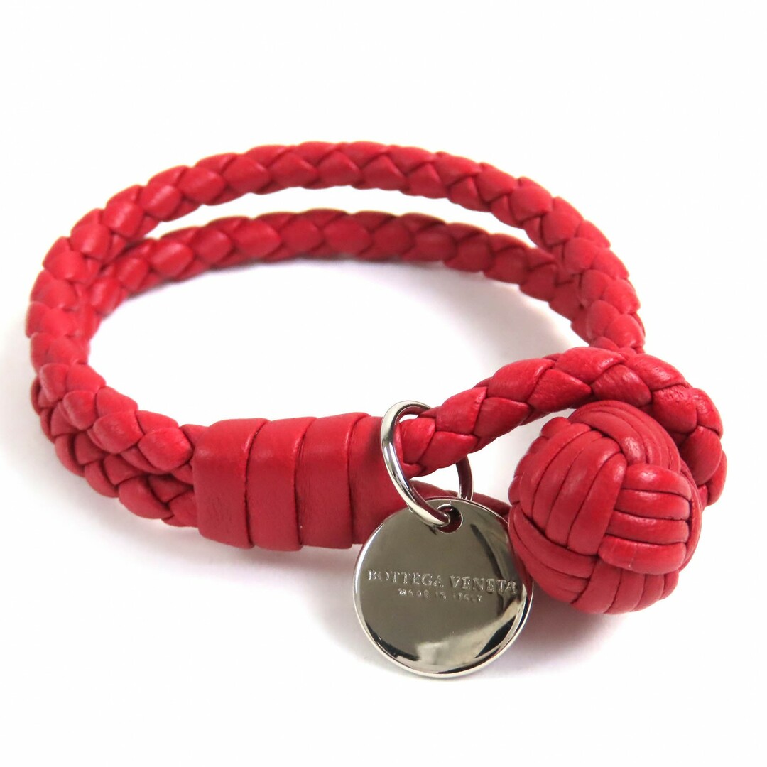 極美品△BOTTEGAVENETA ボッテガヴェネタ ロゴチャーム付き