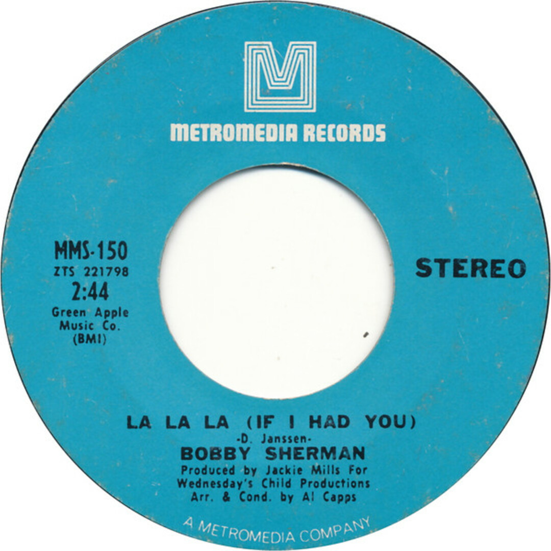 米7" Bobby Sherman La La La (If I Had You) / Time MMS150 Metromedia Records /00080 エンタメ/ホビーのエンタメ その他(その他)の商品写真