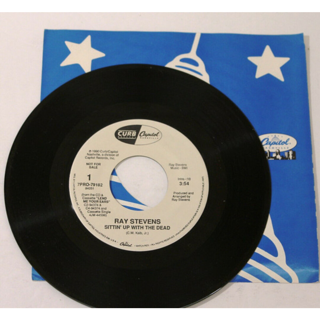 米7” Ray Stevens Sittin Up With The Dead 7PRO79182 Curb Records/Capitol Nashville /00080 エンタメ/ホビーのエンタメ その他(その他)の商品写真