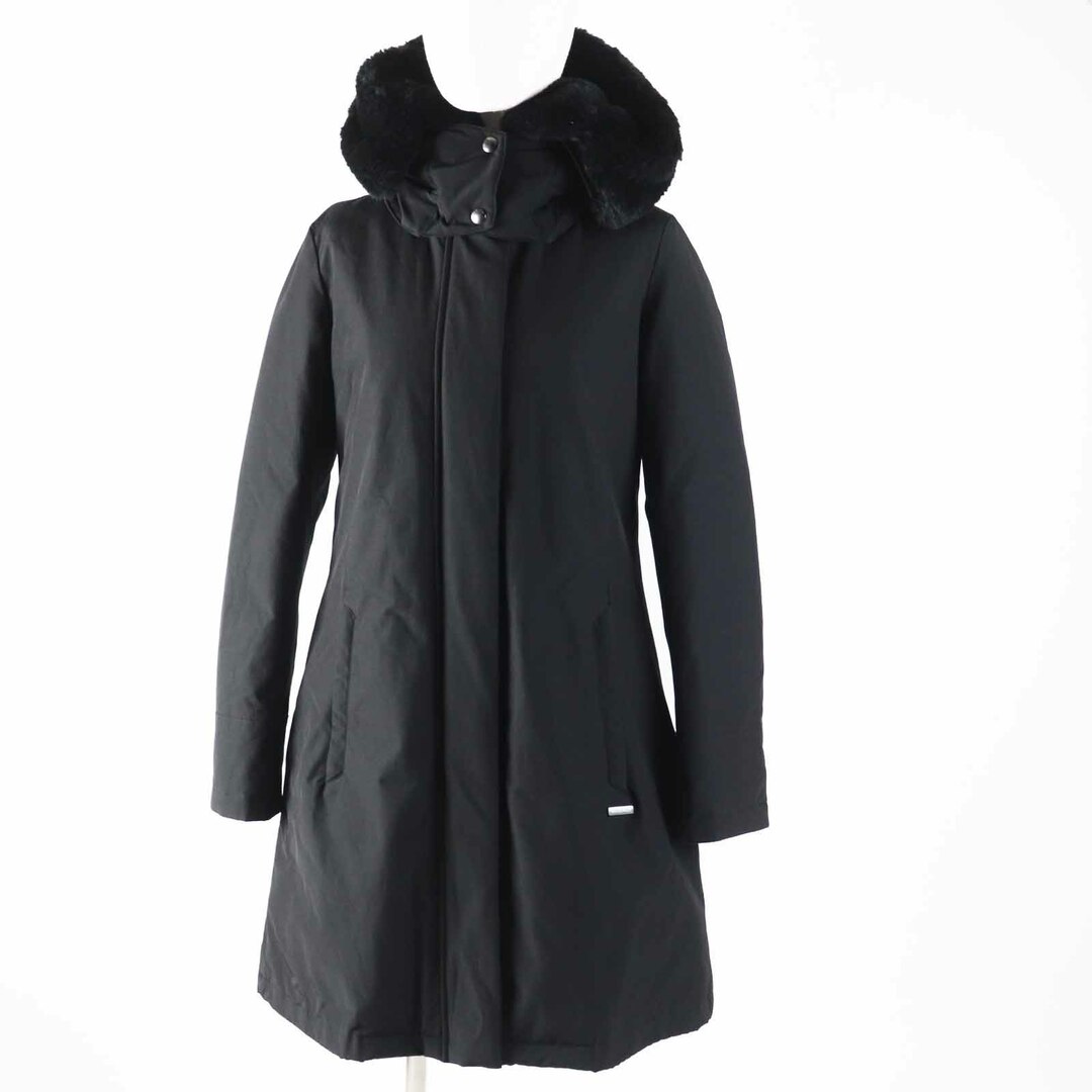 WOOLRICH - 極美品◎WOOLRICH ウールリッチ WWOU0551 BOW BRIDGE PARKA ボウ ブリッジ パーカ ファー・フード付き ダウンコート ブラック S 正規品 レディース