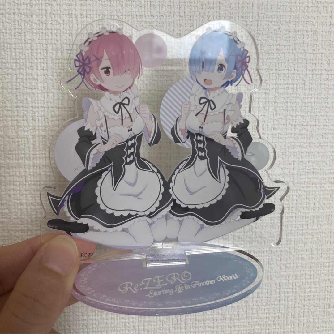 リゼロ アクリルスタンド ラム&レム エンタメ/ホビーのアニメグッズ(その他)の商品写真