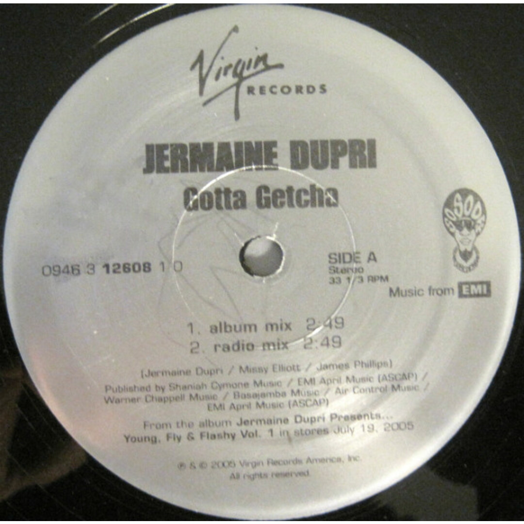 米12” Jermaine Dupri Gotta Getcha 094631260810 Virgin /00250 エンタメ/ホビーのエンタメ その他(その他)の商品写真