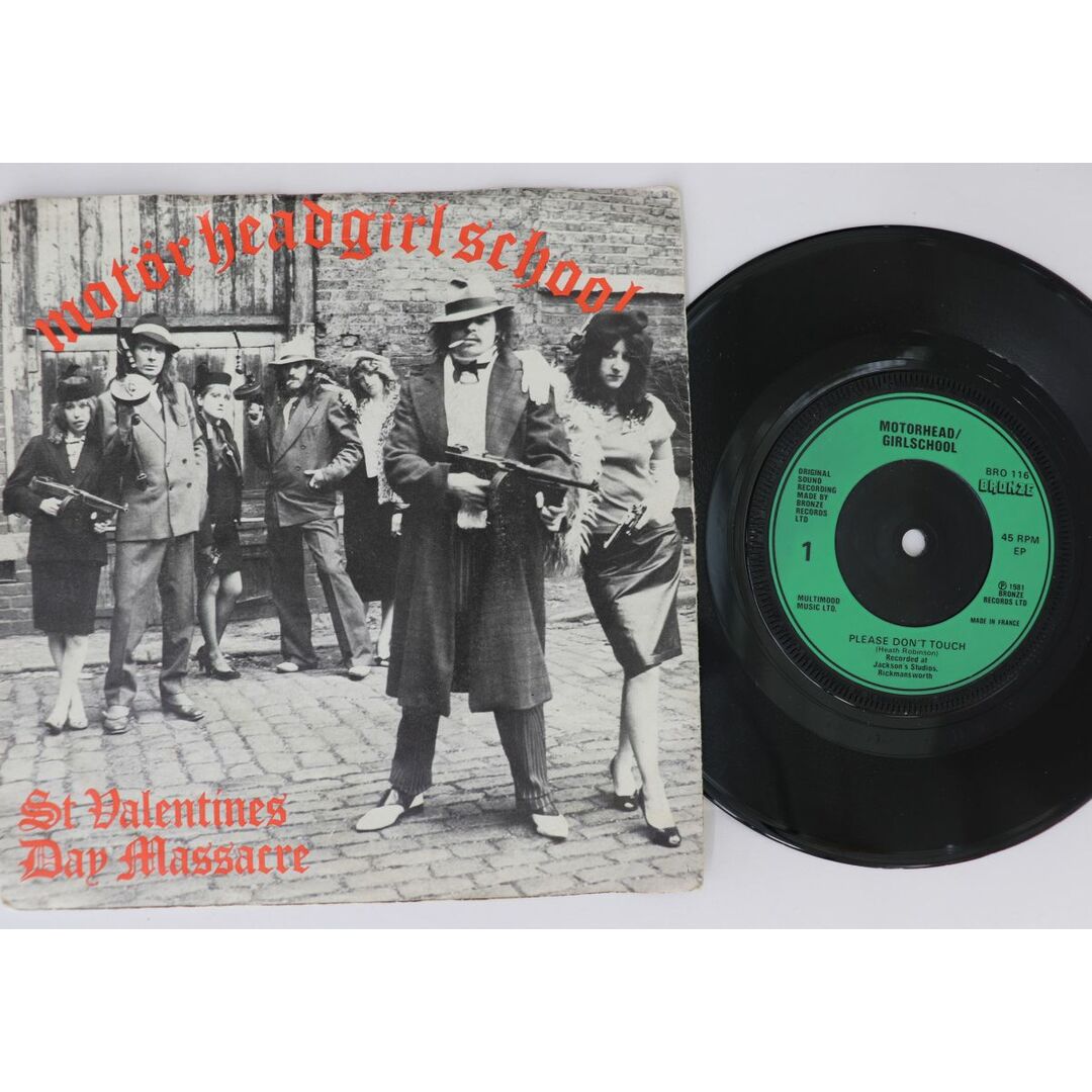 英7” Motorhead, Girlschool St. Valentines Day Massacre BRO116 BRONZE /00080 エンタメ/ホビーのエンタメ その他(その他)の商品写真