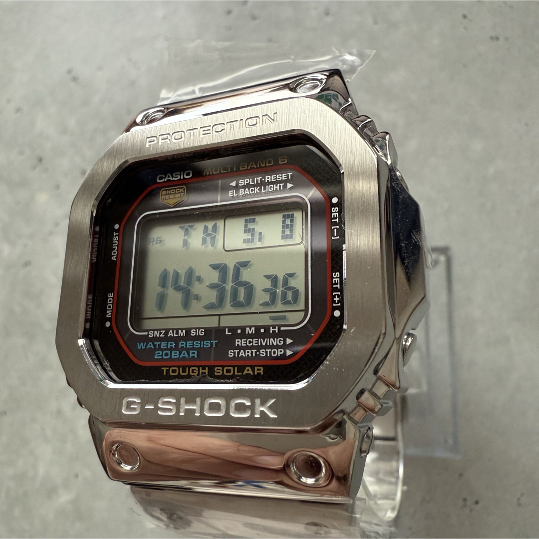 G-SHOCK GWM5610 電波ソーラー シルバーベゼルメタル