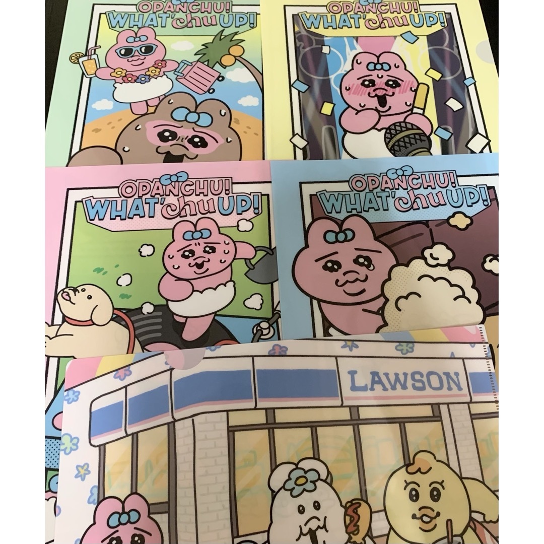 おぱんちゅうさぎ(オパンチュウサギ)の【新品未使用】おぱんちゅうさぎ クリアファイル 全5種 コンプリートセット ★ エンタメ/ホビーのアニメグッズ(クリアファイル)の商品写真