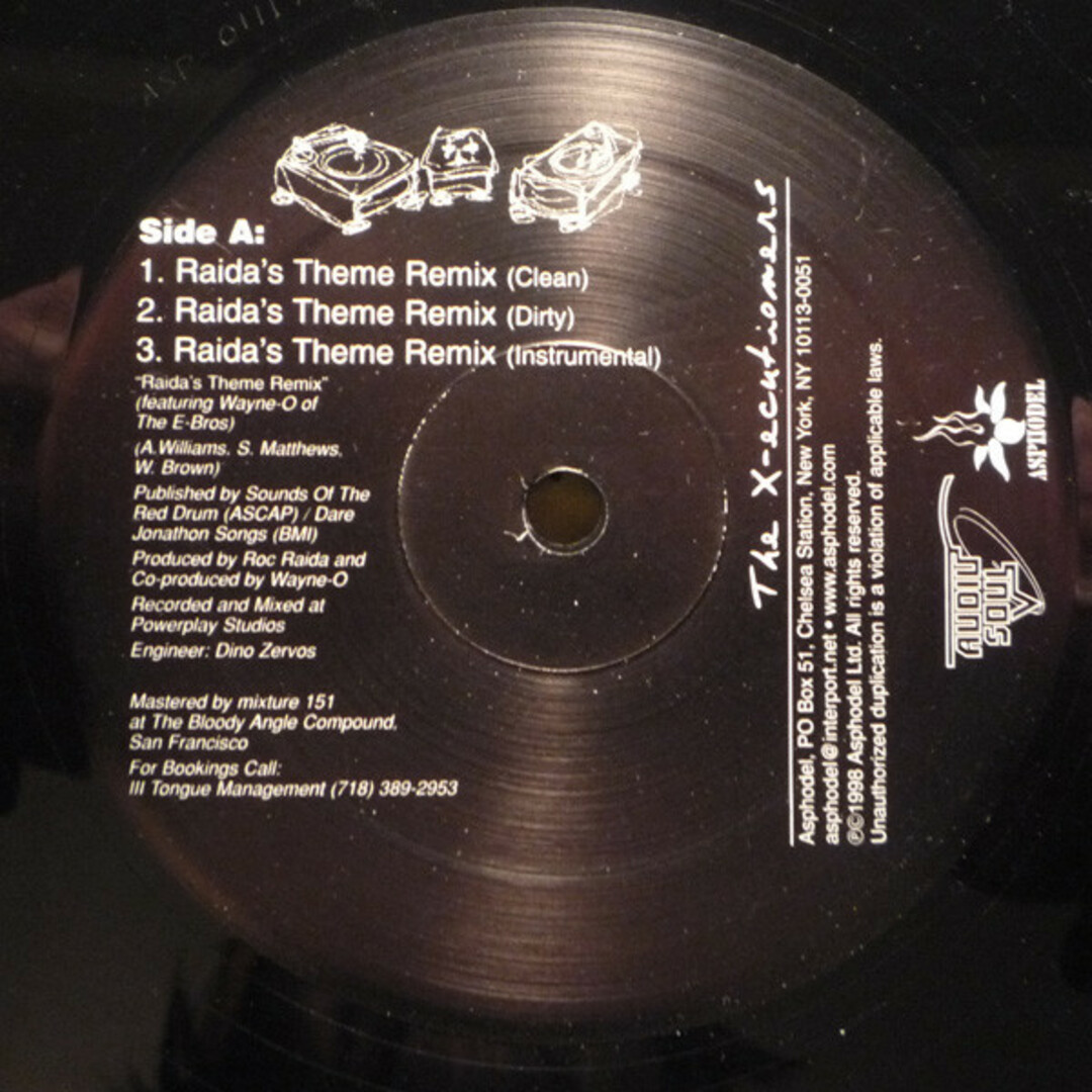 米12” X-Ecutioners Raidas Theme (Remix) ASP0111 Asphodel /00250 エンタメ/ホビーのエンタメ その他(その他)の商品写真