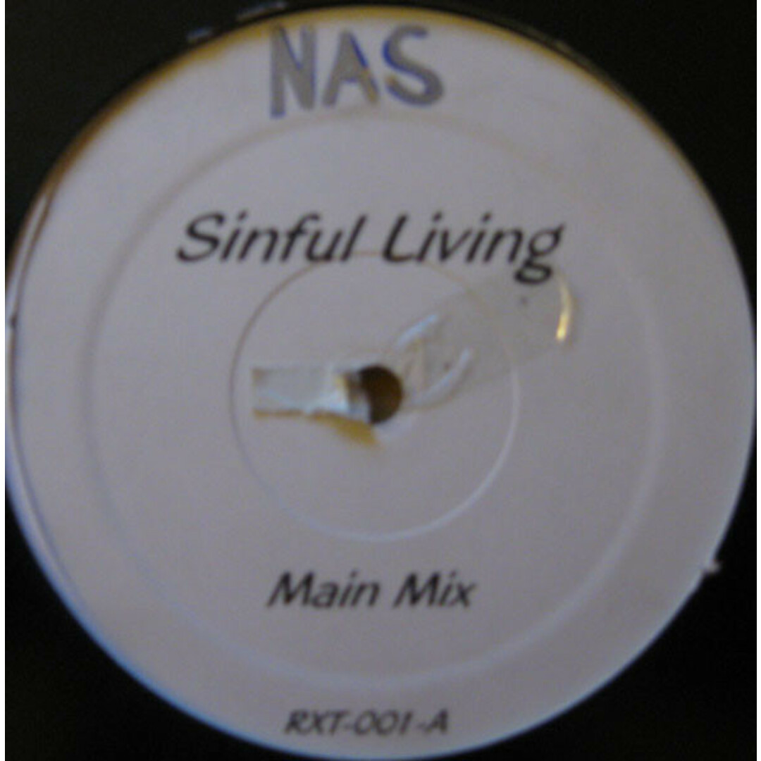 米12” Nas Sinful Living RXT001 NOT ON LABEL /00250 エンタメ/ホビーのエンタメ その他(その他)の商品写真