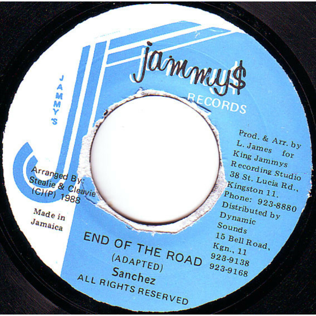 ジャマイカ7" Sanchez End Of The Road NONE Jammys Records /00080 エンタメ/ホビーのエンタメ その他(その他)の商品写真