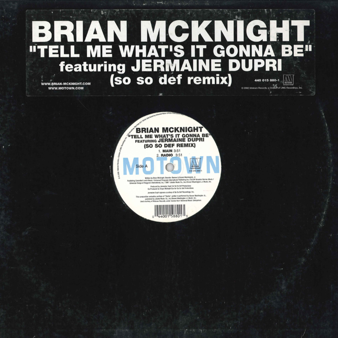 米12” Brian Mcknight Tell Me Whats It Gonna Be 4400158801 MOTOWN /00250 エンタメ/ホビーのエンタメ その他(その他)の商品写真