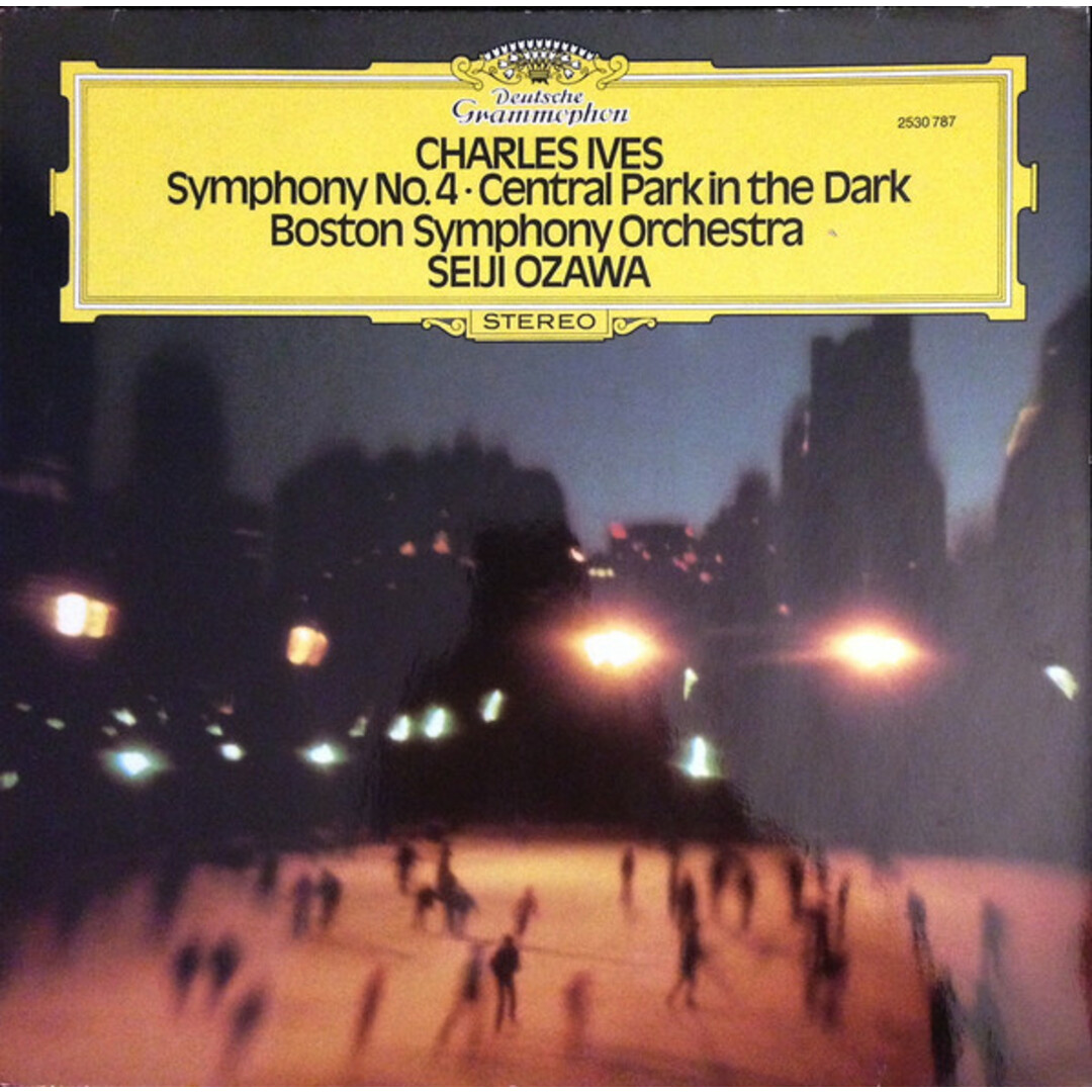 独LP Charles Ives, Boston Symphony Orchestra, Seiji Ozawa Symphony No.4 - Central Park In The Dark 2530787 DEUTSCHE GRAMMOPHON /002 エンタメ/ホビーのエンタメ その他(その他)の商品写真