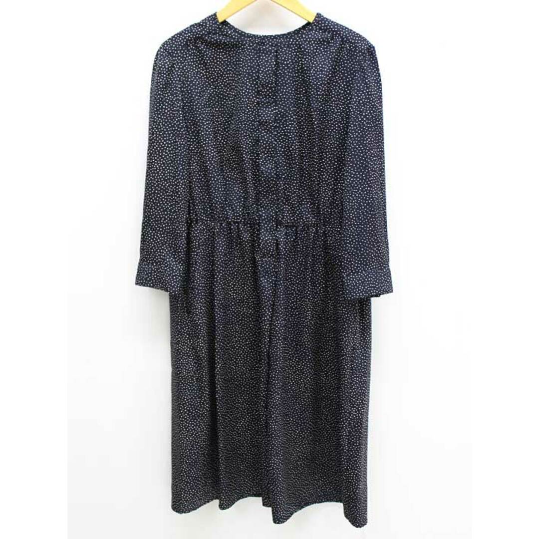 23区(ニジュウサンク)の23区 ノーカラードット柄チュニックワンピース 38 レディース ブラック/黒【中古】【新入荷】‡ レディースのワンピース(その他)の商品写真