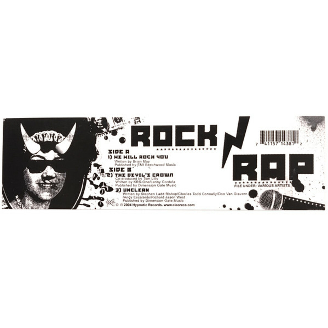 米12” Various Rock Vs Rap NONE Hypnotic /00250 エンタメ/ホビーのエンタメ その他(その他)の商品写真