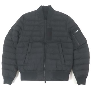 タトラス(TATRAS)の美品□TATRAS タトラス Rライン MTK18A446 TIMO ティモ ロゴワッペン リバーシブル ダウンジャケット ボンバージャケット ブラック 02　正規品　(その他)