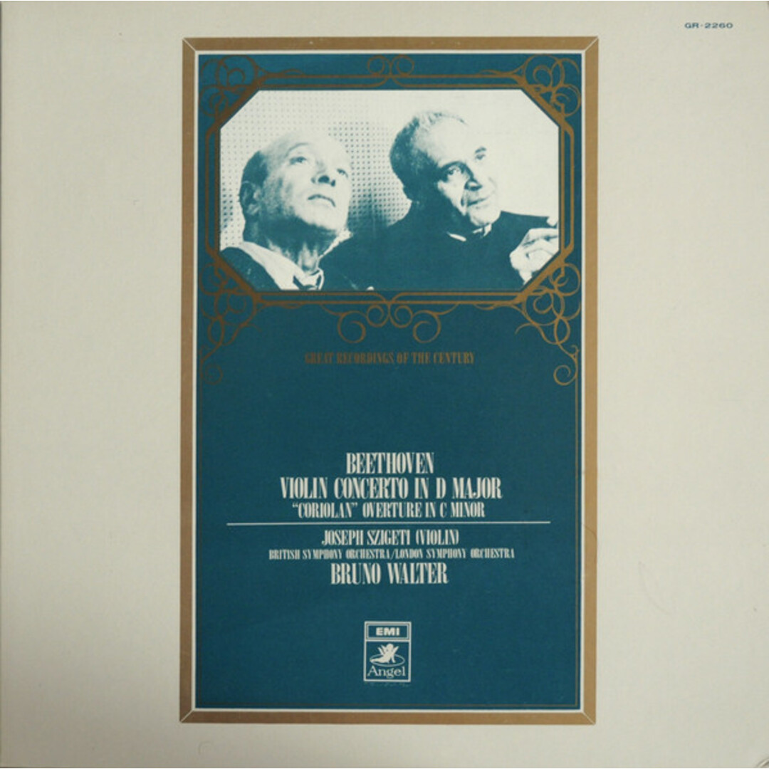 LP Joseph Szigeti, British Symphony Orchestra London Symphony Orchestra Bruno Walter Beethoven Violin Concerto In D Major - Coriol エンタメ/ホビーのエンタメ その他(その他)の商品写真