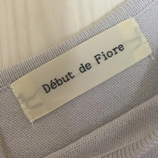Debut de Fiore(デビュードフィオレ)のDebut de Fiore＊ネックレス付き七分袖ニット レディースのトップス(ニット/セーター)の商品写真