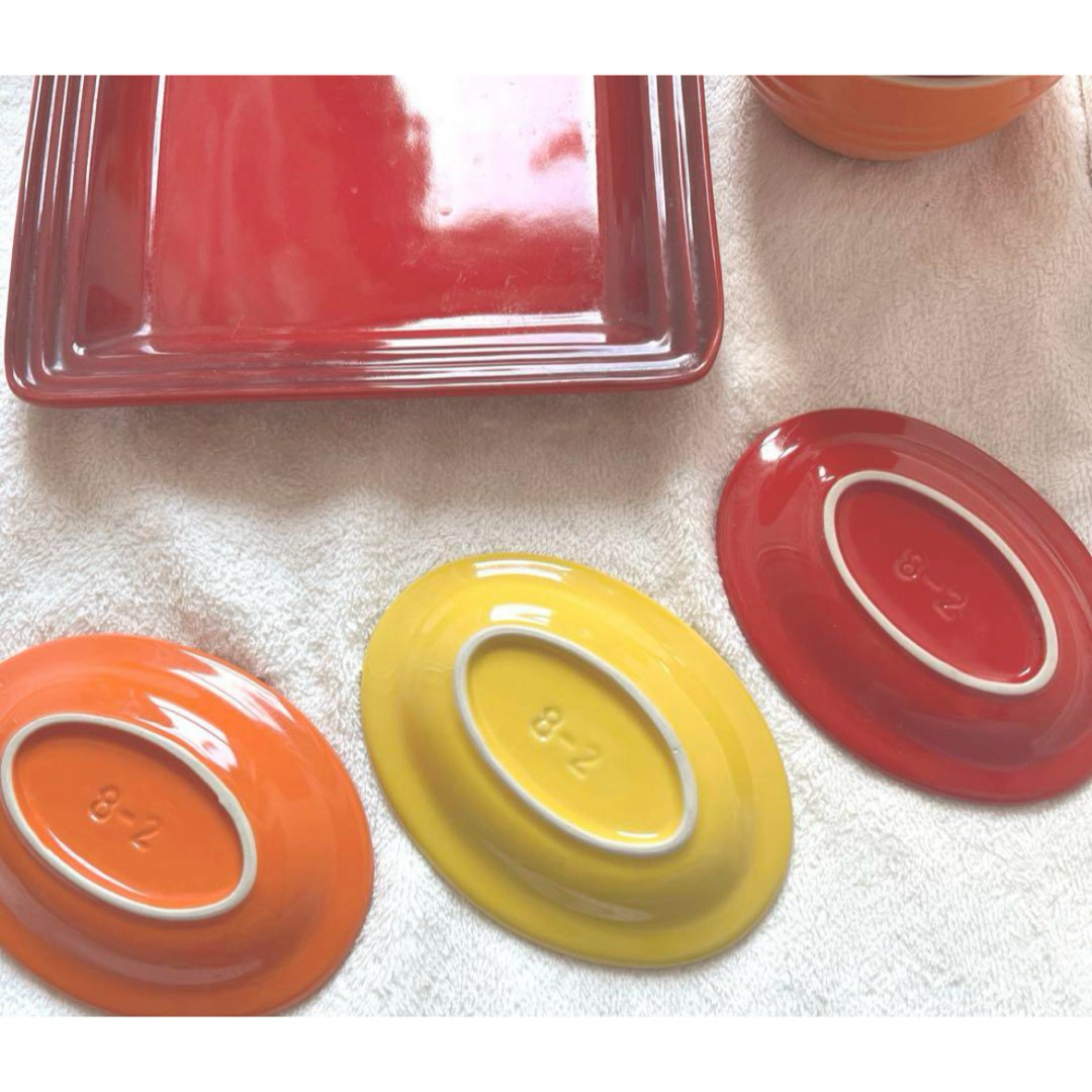 LE CREUSET - ルクルーゼ ル・クルーゼ 食器セット昭和レトロに LE CREUSET - ルクルーゼ ル・クルーゼ 食器セット昭和レトロに