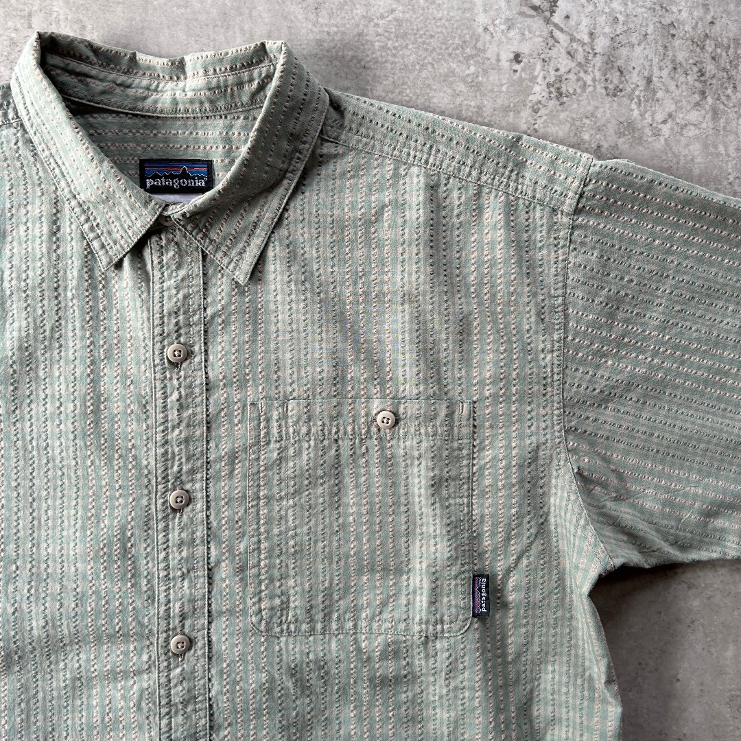 patagonia - 00s patagonia 半袖シャツ オーガニックコットン M
