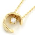 シャネル CHANEL ネックレス ココ クラッシュ J12103 2ポイント ダイヤモンド 計約0.16ct K18YG 【箱・保付き】 【中古】